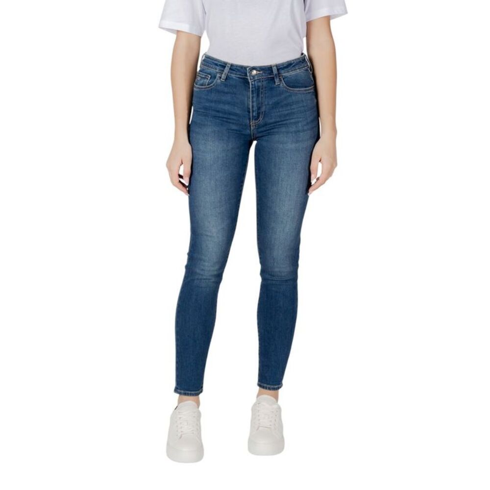 Armani Exchange Blue Cotton Skinny Women's Jeans
